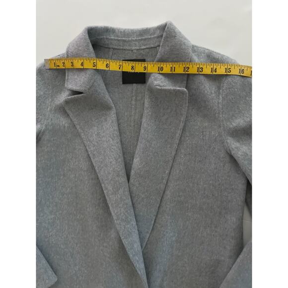 Theory Sileena Open Coat Women S Gray Cashmere Wool No Lining Luxurious - Picture 7 of 13